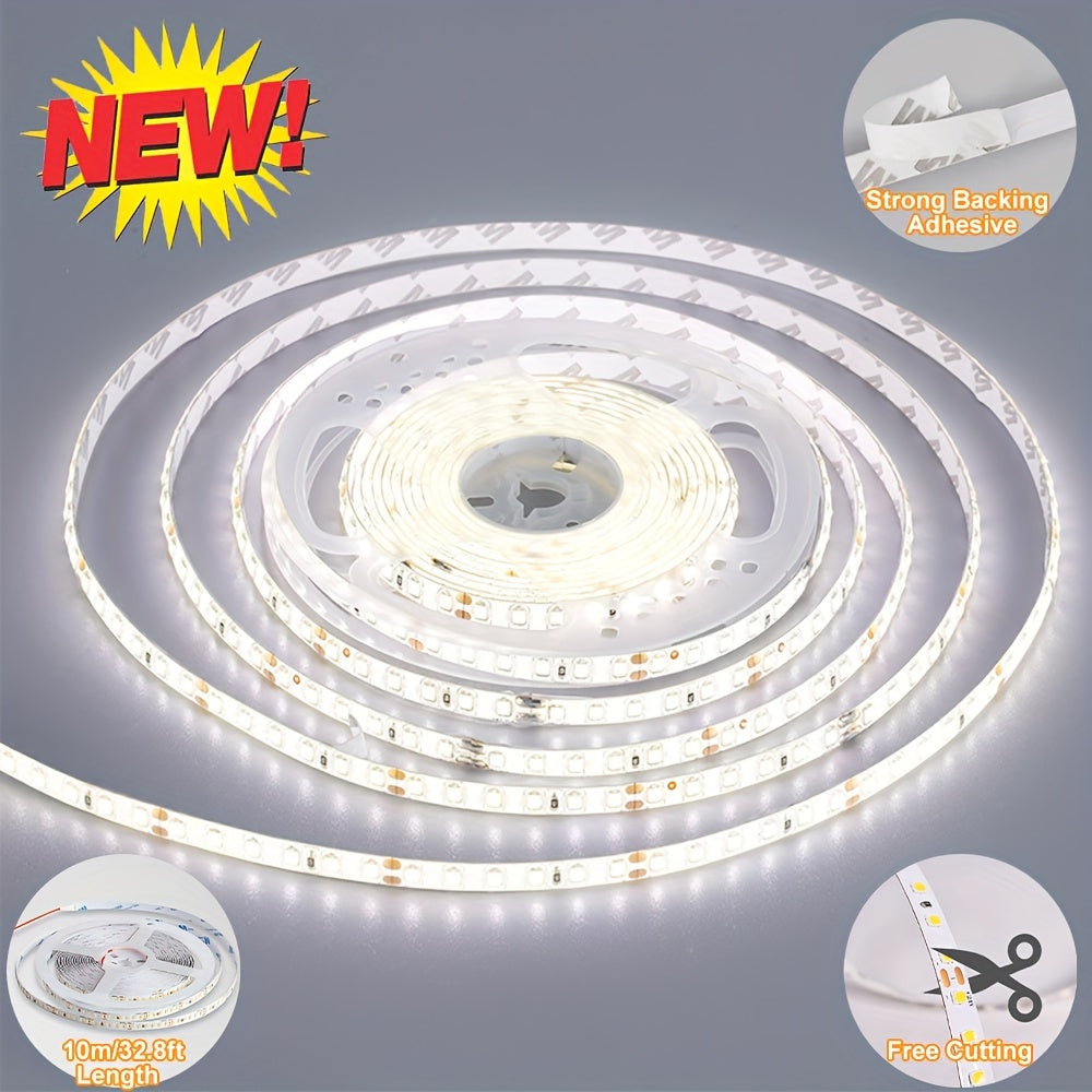 10m Flexible LED Strip Lights with 120 Beads per Meter for Indoor Home Decor