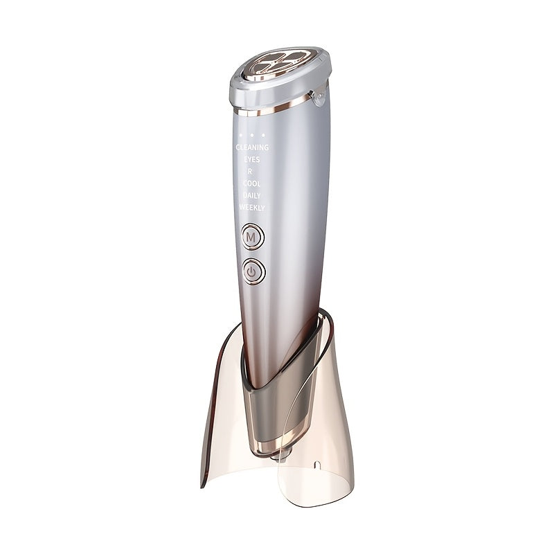 USB orqali zaryadlanadigan yuz massajeri, issiq va sovuq terapiya bilan - Qo'l bilan ishlatiladigan teri parvarishi qurilmasi, ayollar uchun ideal sovg'a
