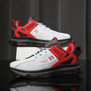 Zapatillas masculinas de lona y microfibra con absorción de impactos y suelas antideslizantes