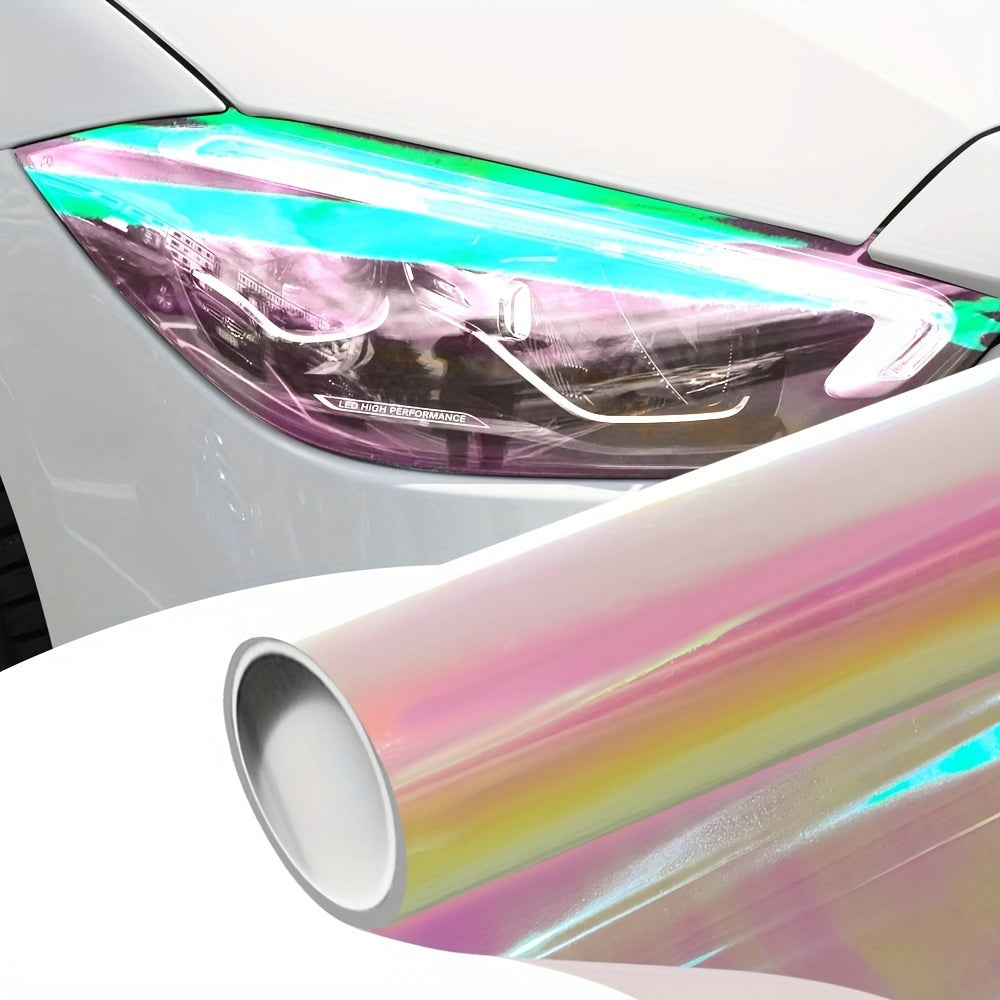 Car Motorcycle Laser Chameleon Light Film 30x60cm Color Change Vinyl Sticker