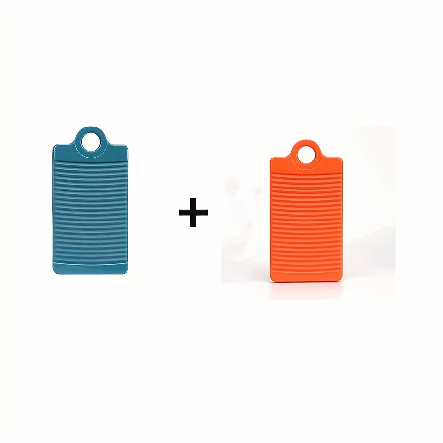 Mini Plastic Laundry Boards 2-Pack Non-Slip Portable Hand Washing Clothes