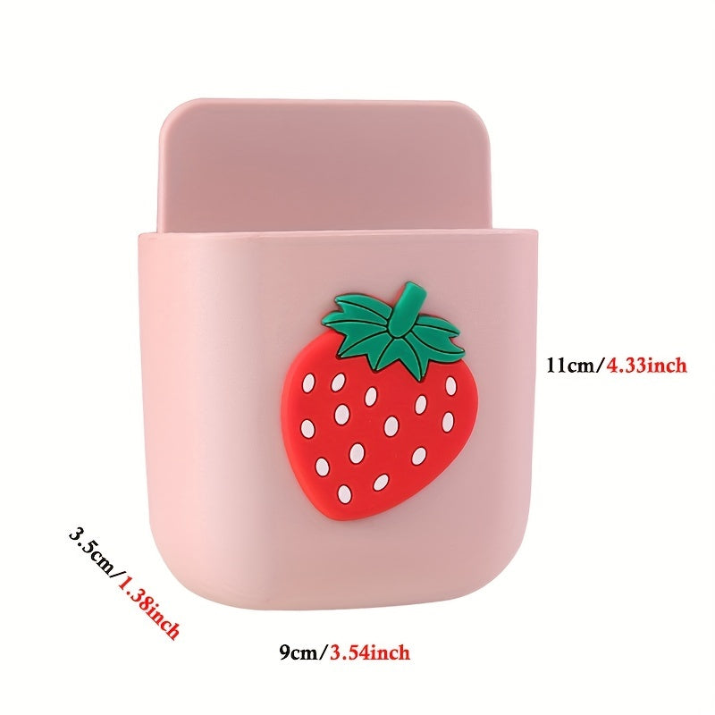 Organizador de pared para teléfonos móviles, mandos a distancia y cables, autoadhesivo, sin taladro, almacenamiento para escritorio en casa