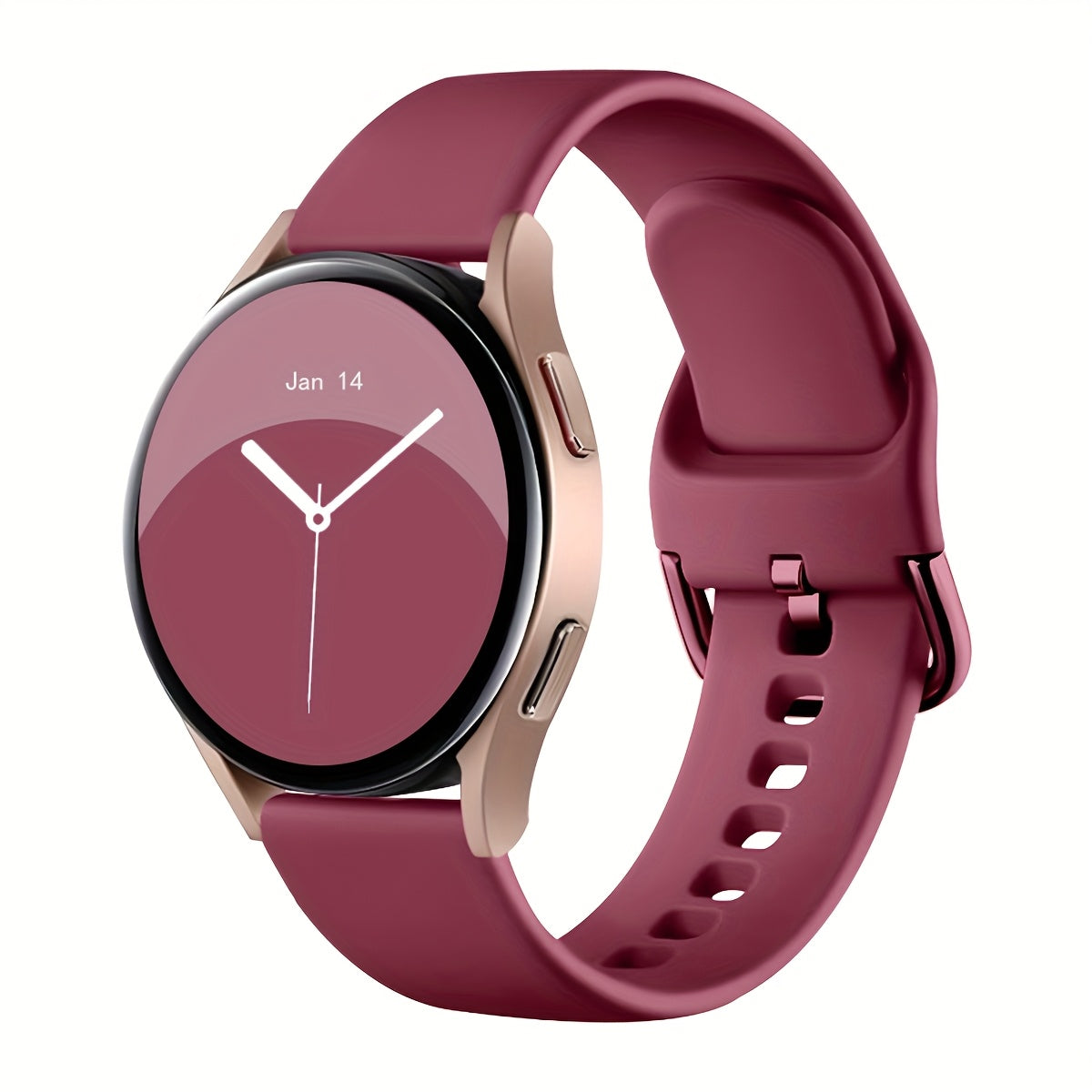 Klassik bir rangli silikon soat to'plami, turli Samsung Galaxy Watch modellari, jumladan Active 2, Watch 5 Pro va Watch 6 Classic bilan mos keladigan qora kamar bilan. 20mm yumshoqni o'z ichiga oladi.