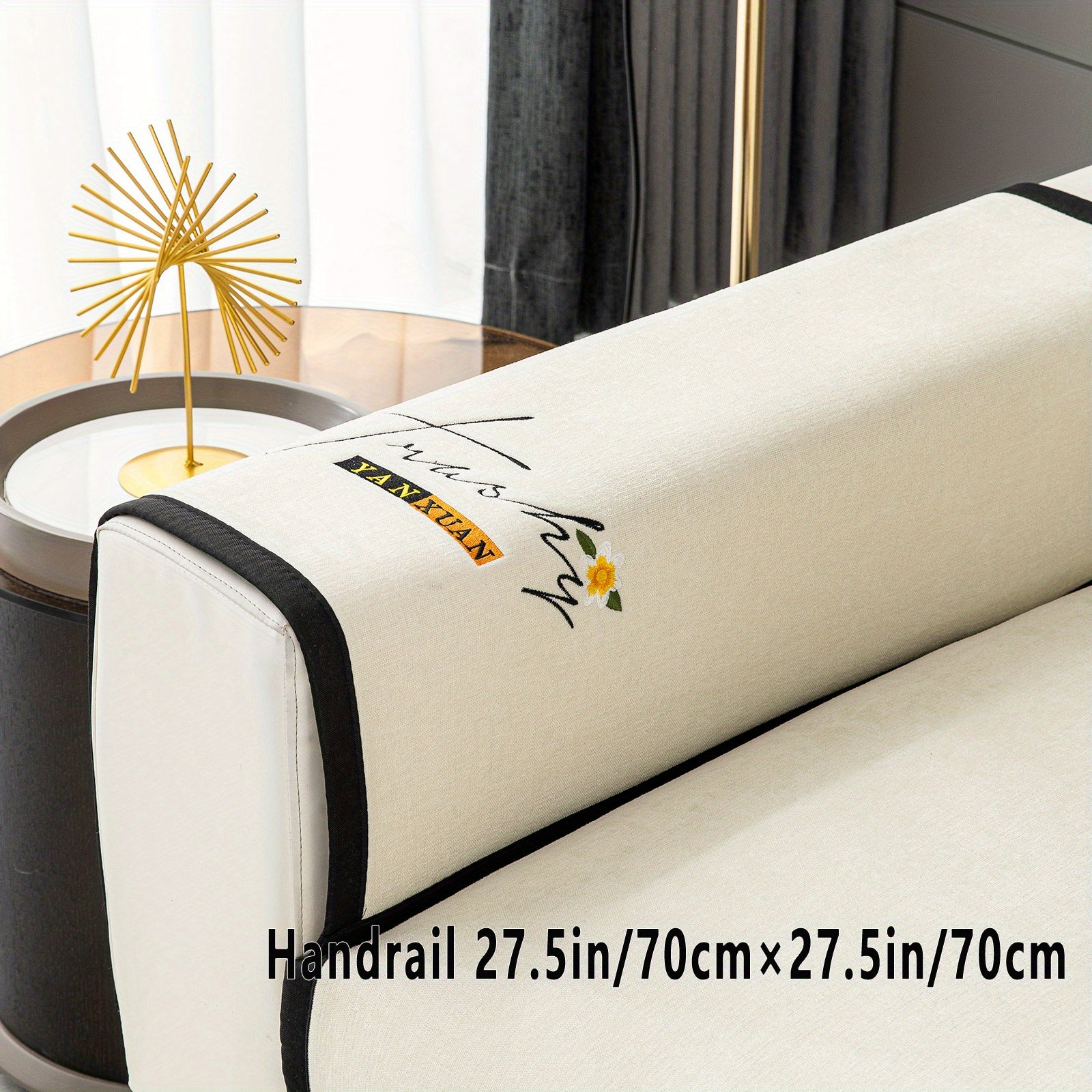 Chenille Sofa Slipcover All Seasons Protects Furniture and Enhances Home Decor