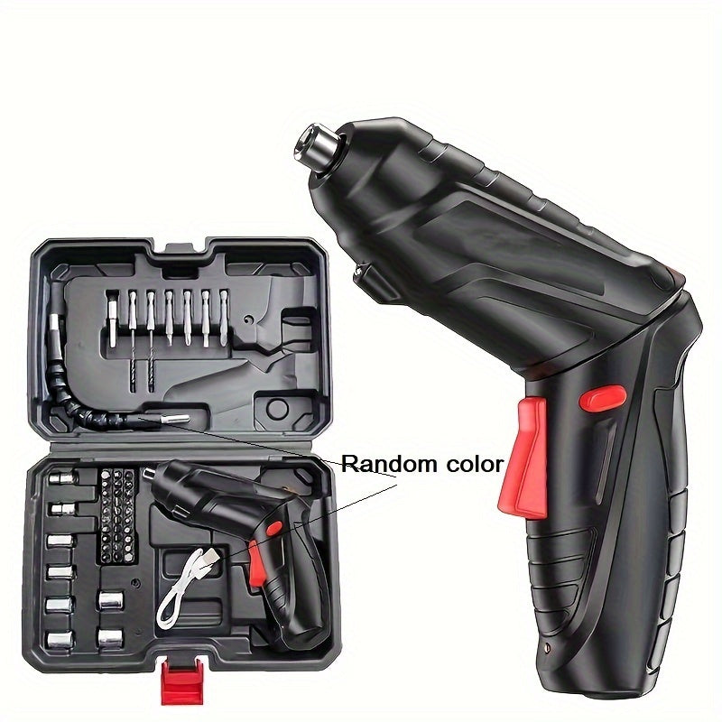 Electric Screwdriver Set 47pcs USB Powered Handheld Plastic Battery-Free