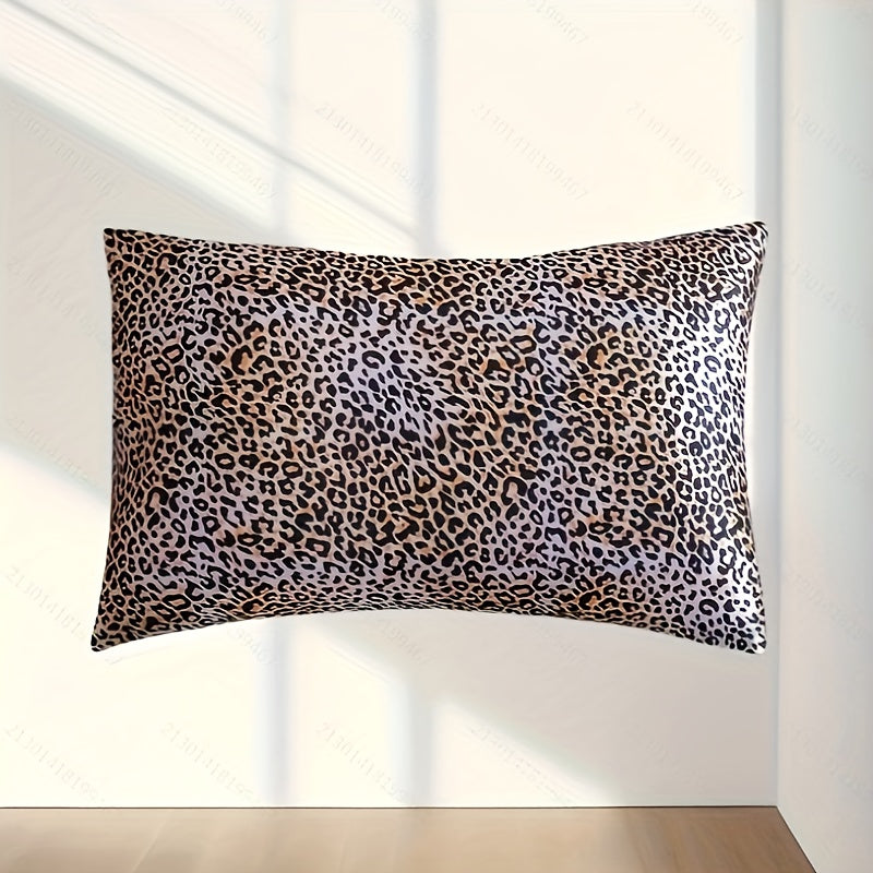 Satin Pillowcase with Digital Floral Design, Soft, Stain-Resistant Bedding for Women