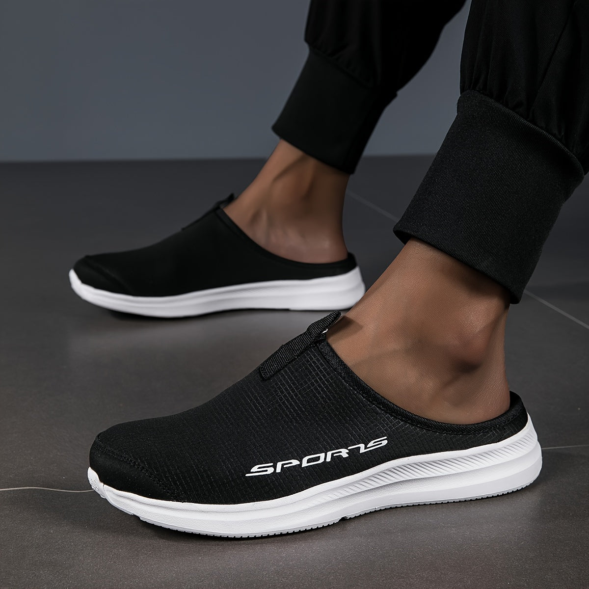 Women’s Flat Mule Sneakers Casual Slip-On Lightweight Comfortable Plus Size