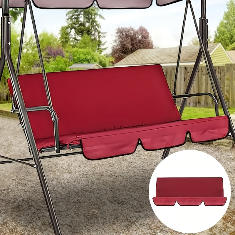 Cubierta impermeable roja para columpio de porche con correas ajustables 149.86x48.26x10.16 cm