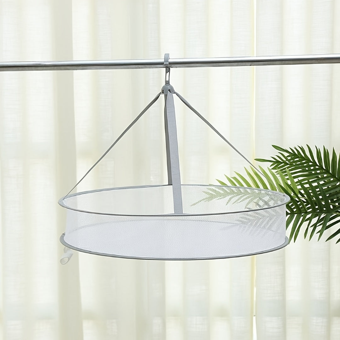 Estante de secado de malla de doble capa plegable para ropa interior, calcetines y suéteres, bandeja portátil para viajes