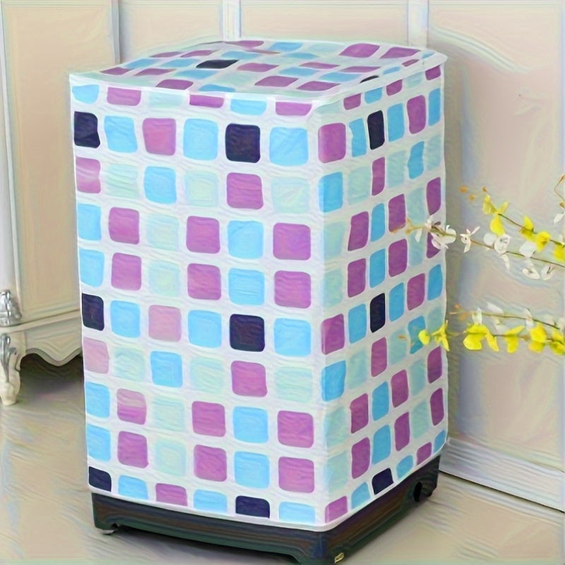 Cubierta de PEVA floral premium para lavadora para tambores de carga frontal, resistente a los rayos UV, uso en balcón, 2 piezas