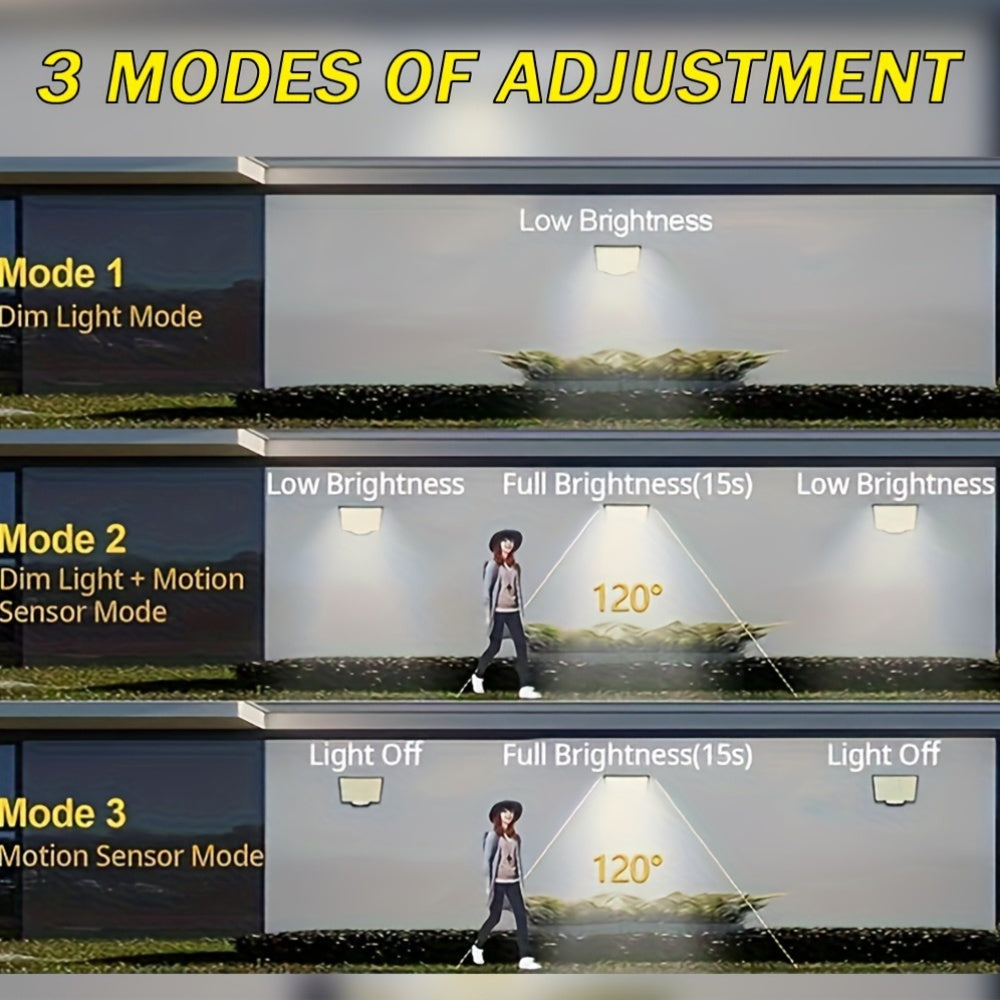 Farol de pared solar resistente al agua para jardín, patio y balcón con batería de litio