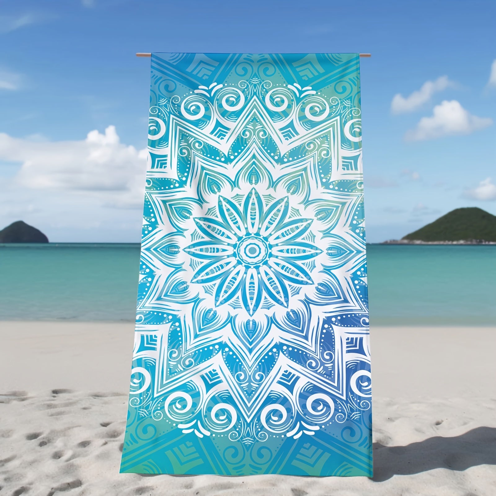 Mandala Pattern Large Quick-Drying Beach Towel for Pool Camping Travel