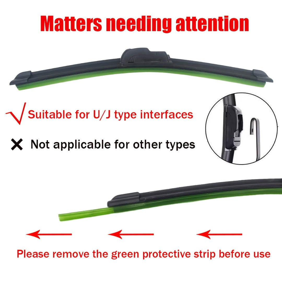 All-Season Car Windshield Wiper Blade Universal J/U Adapter High Temperature