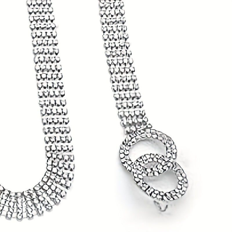 Ayollar uchun Rhinestone belbog'i, ikki O-ring bilan, zamonaviy kiyingan kiyingan kiyingan belbog'li taqinchli taqinchoq