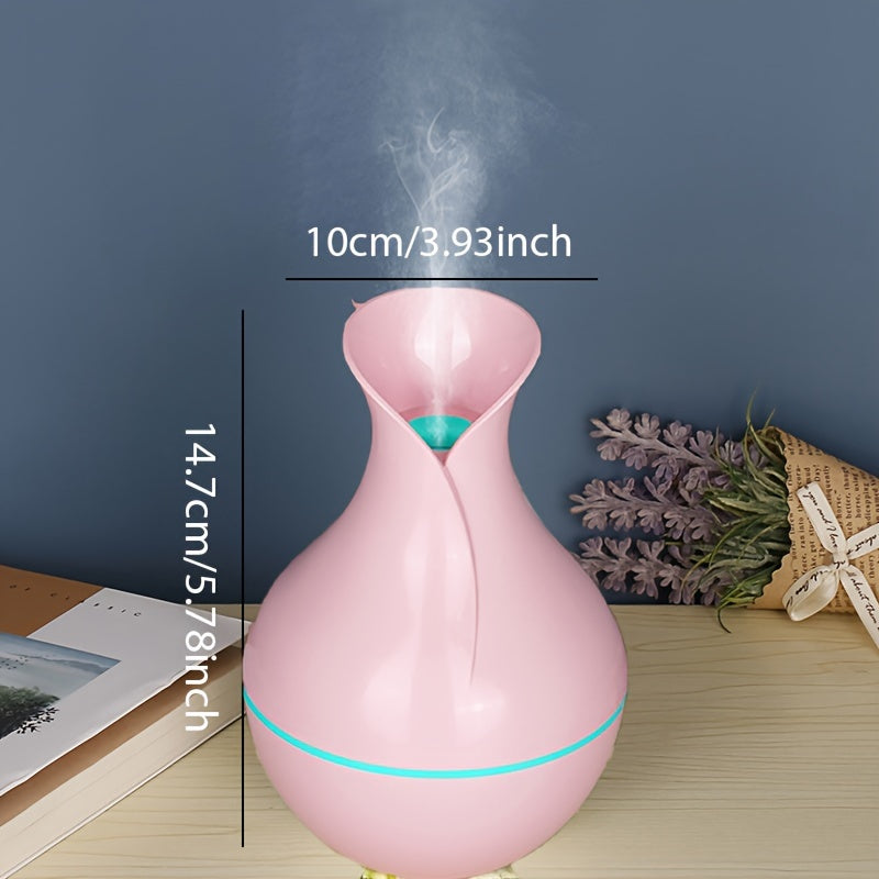 Plastic USB Humidifier with Multi-Colored LED Lights and Silent Mist