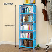 5-Layer Bookshelf Storage Cabinet for Bedroom and Living Room Organizing