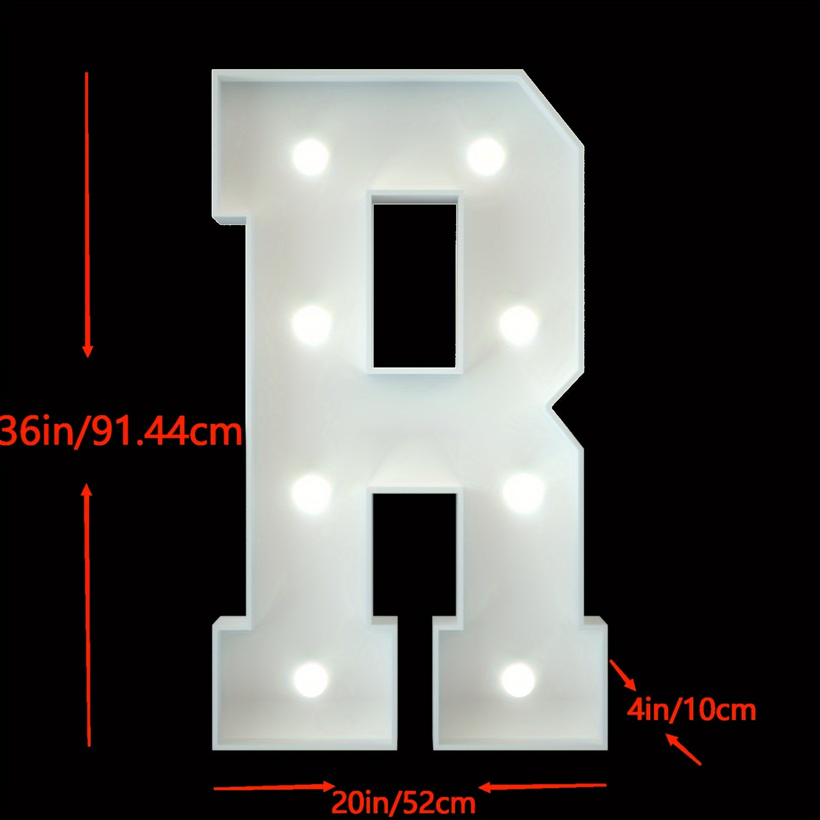 91.44cm LED Marquee Light Up Letters A-Z for Party Wedding Birthday Decor