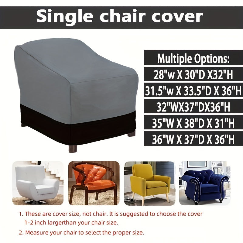 1 dona ikki rangli divan qoplamasi, og'ir vaznli UV tashqi patio mebellarini himoya qiluvchi polyester materialdan tayyorlangan, barcha mavsumlar uchun patio va hovlida foydalanish uchun tortish ipi bilan yopiladi.