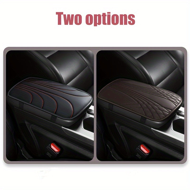 Подлокотник для автомобиля из искусственной кожи, нескользящий, два стиля, шесть цветов, подушка для центральной консоли