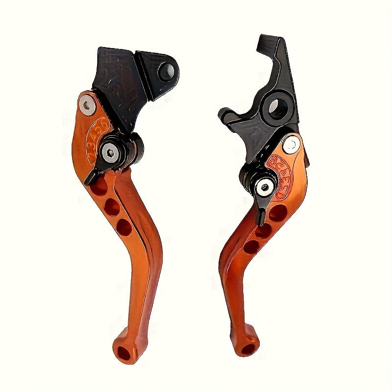 Motorcycle Electric Bike Scooter Aluminum Alloy Handlebar Brake Levers Adjustable Ergonomic