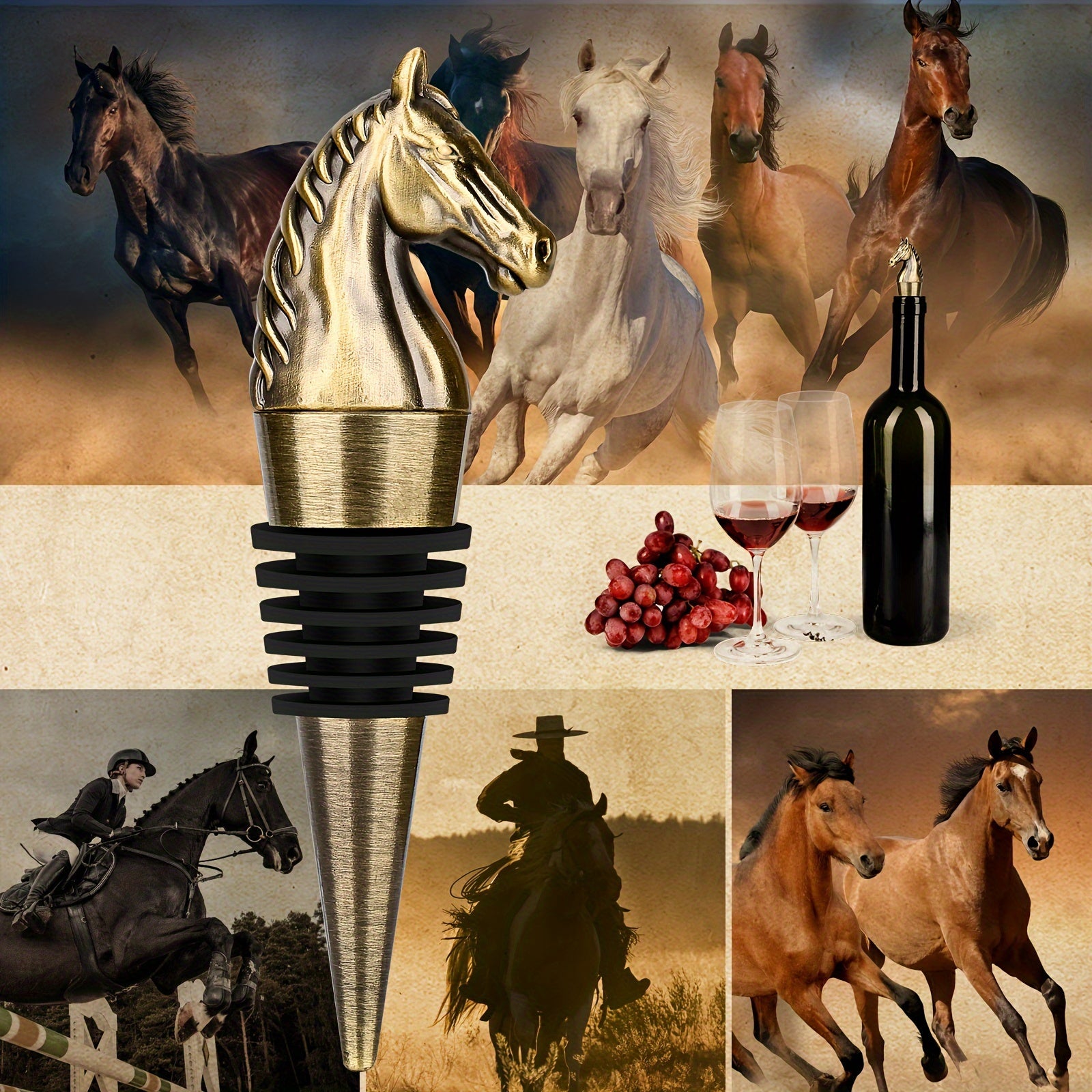 Animal-Shaped Wine Stopper for Red Wine Preservation Kitchen Storage Gift