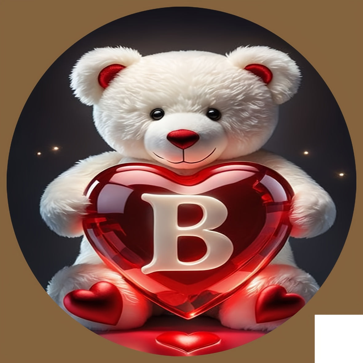 Animal Series Bear Alphabet Wooden Coaster for Drinks and Gifts