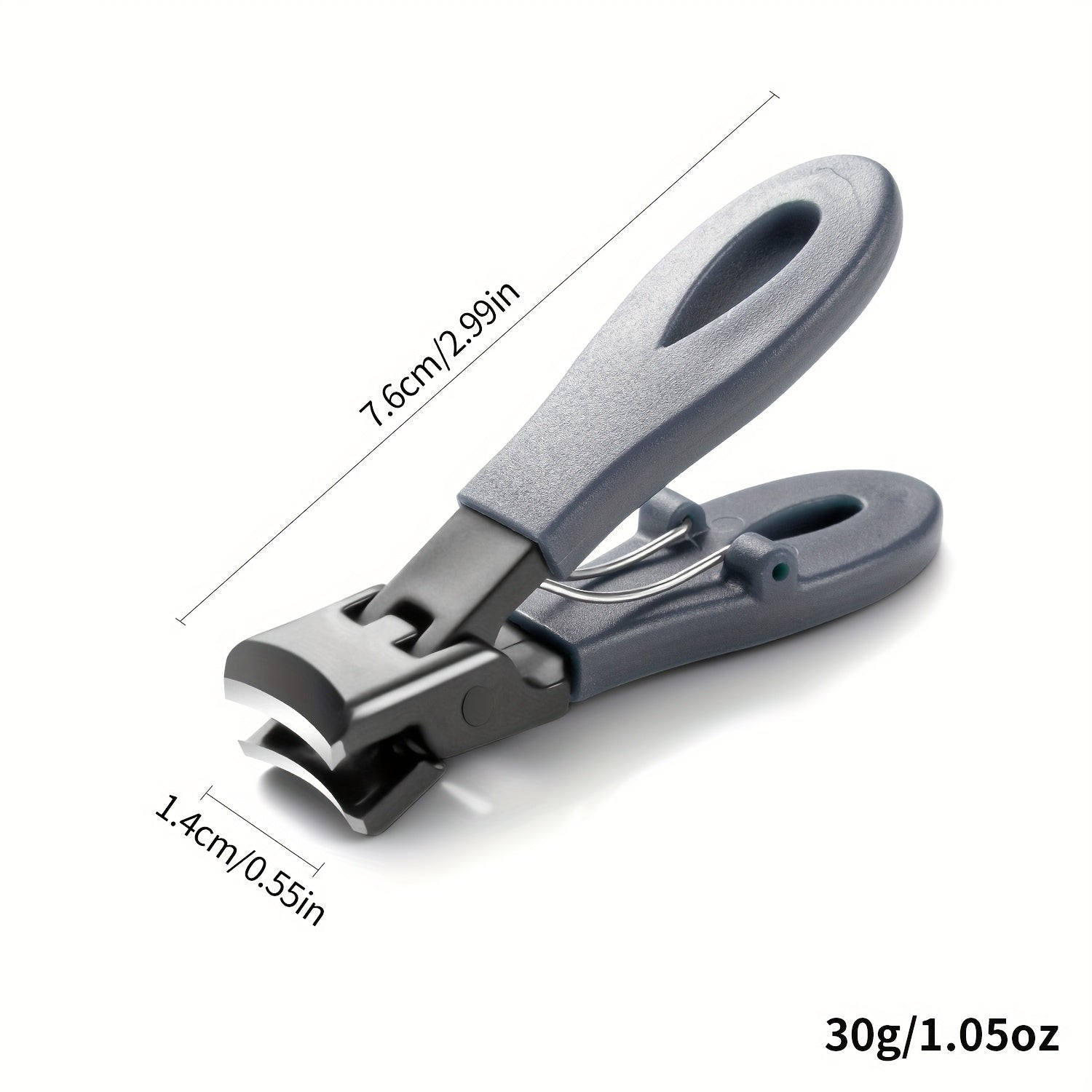 Heavy Duty Nail Clippers for Thick Nails with Large Opening Anti-Splash Design Stainless Steel