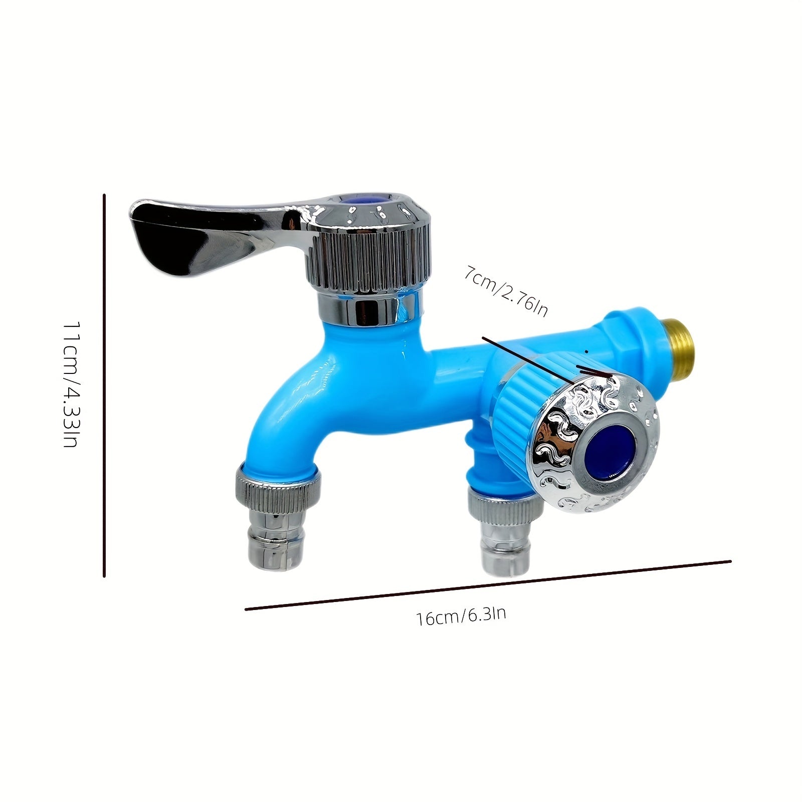 Многофункциональный пластиковый кран для стиральной машины с двойным выходом, настенный монтаж