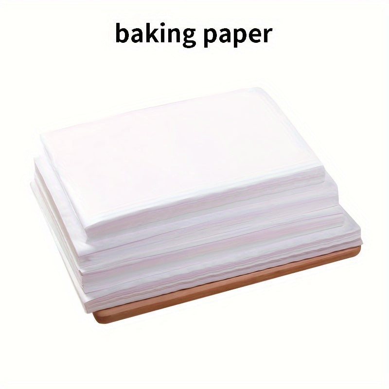 50/100/200 dona yopishmaydigan qog'oz pechka varag'i pishirish uchun 15.24x20.32cm