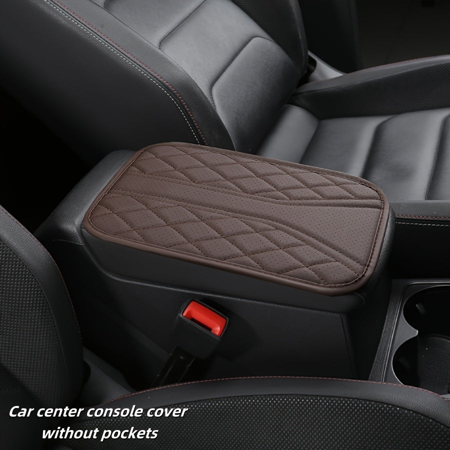 Universal Car Armrest Pad Heightening Scratch-Proof Storage Pocket