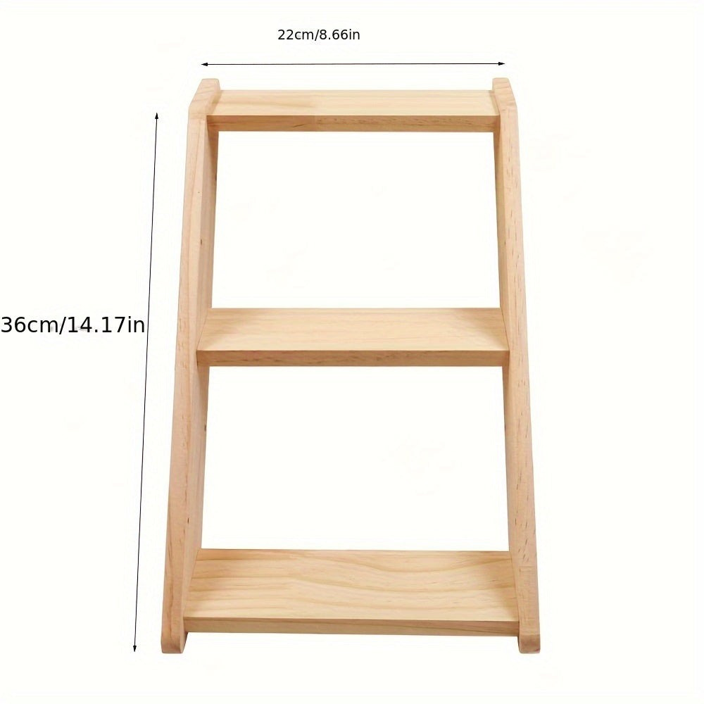 Natural Wood Cat Climbing Tower Set for Indoor Play and Exercise 3 Pieces