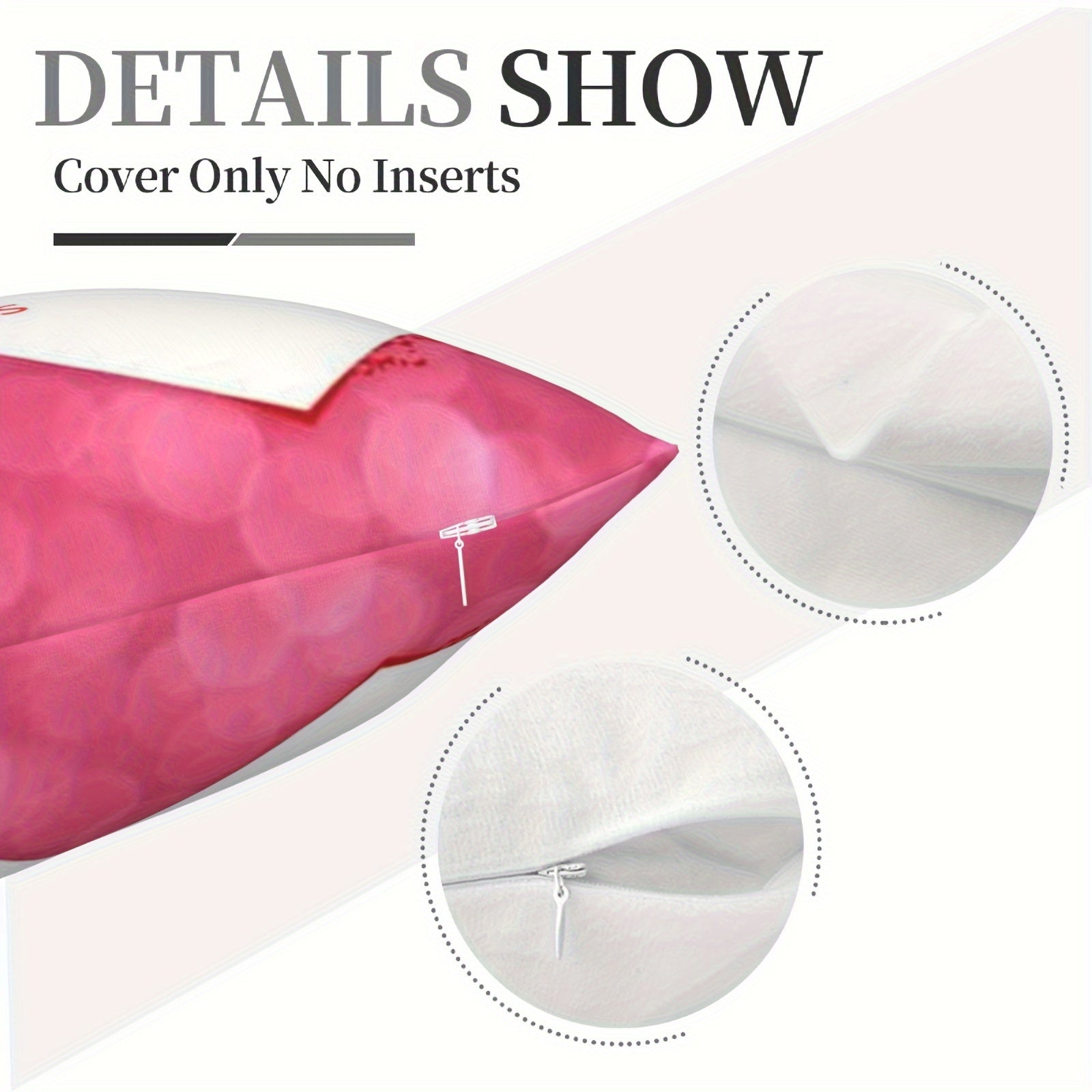 Double-Sided Patterned Throw Pillow Cover for Halloween and Christmas Decor