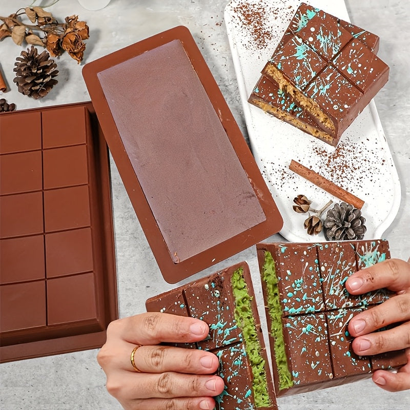 Silicone Chocolate Bar Mold Large Thick 2cm Deep for Making Pistachio Chocolate Bars
