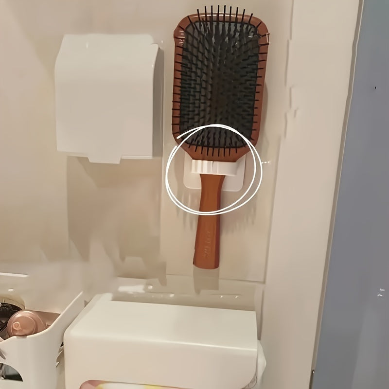 Bathroom Wall-Mounted Storage Hook Punch-Free Multifunctional Bathroom Organizer