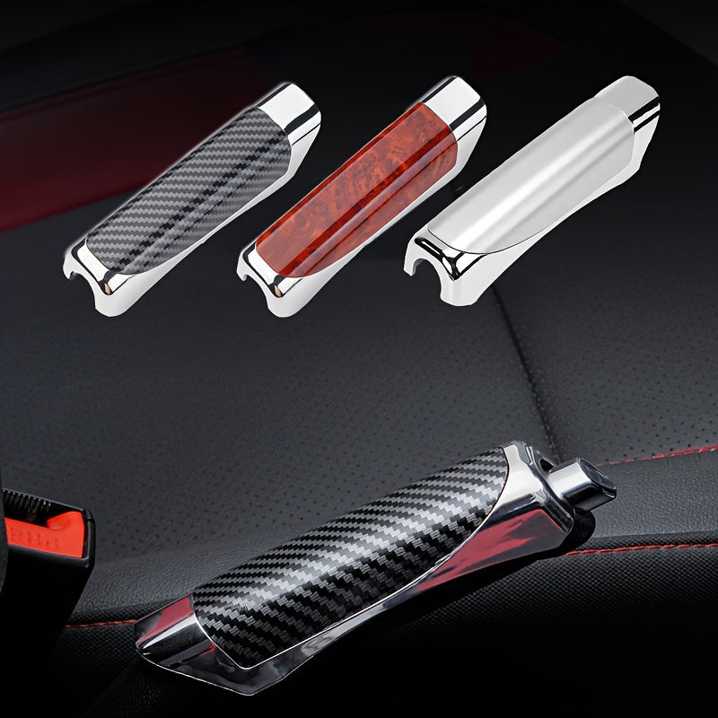 Durable ABS and Carbon Fiber Handbrake Sleeve for Car Interior Accessories