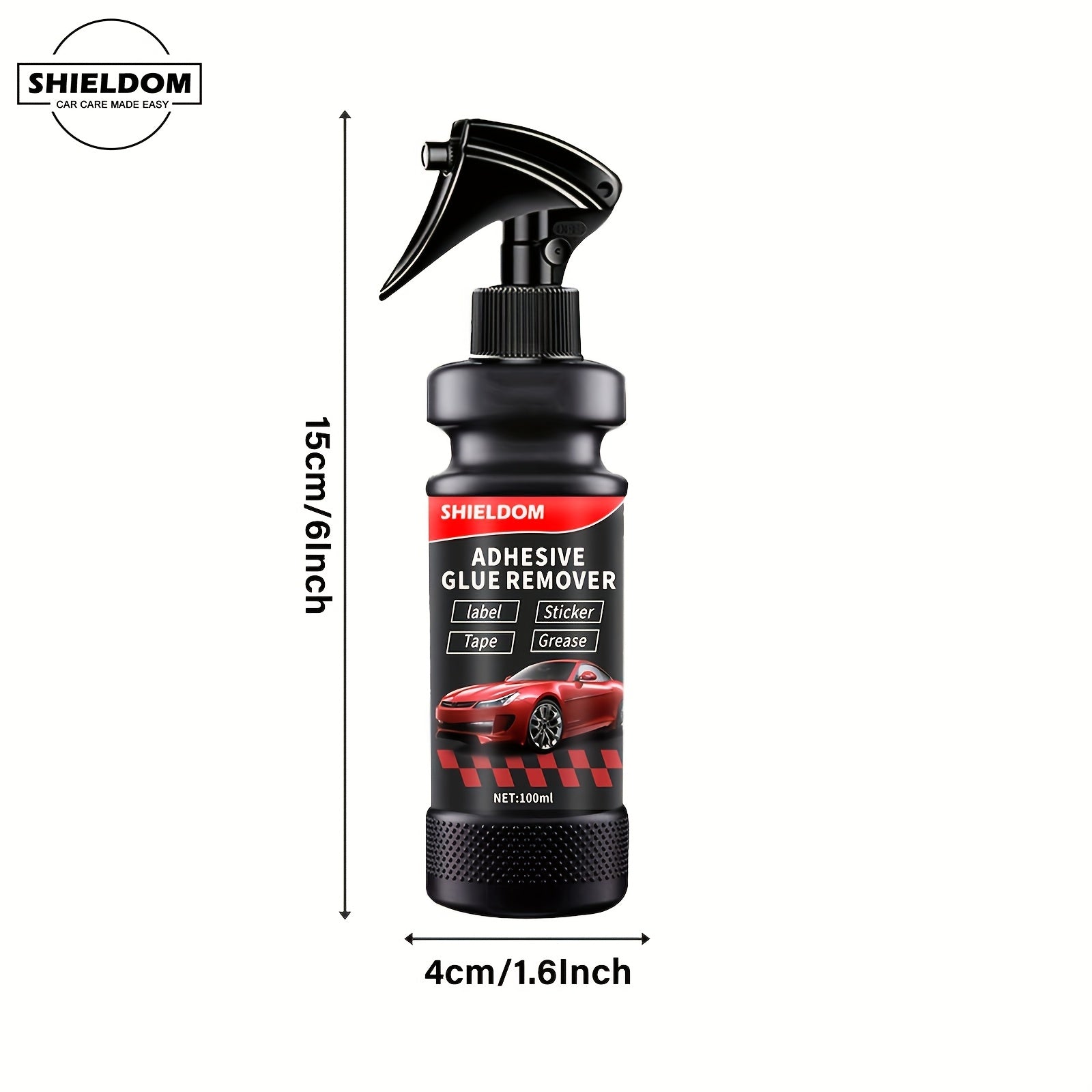 Spray removedor de pegamento para coche para residuos pegajosos y calcomanías | Eliminación fácil de manchas