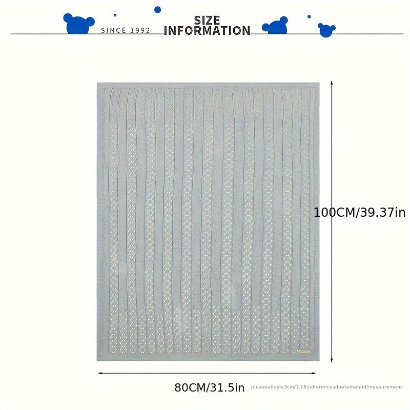 Ko'p maqsadli to'qilgan ko'rpa, Bahor va yoz uchun mukammal - Bir rangli dizayn, Rojdestvo yoki Halloween sovg'asi uchun ideal