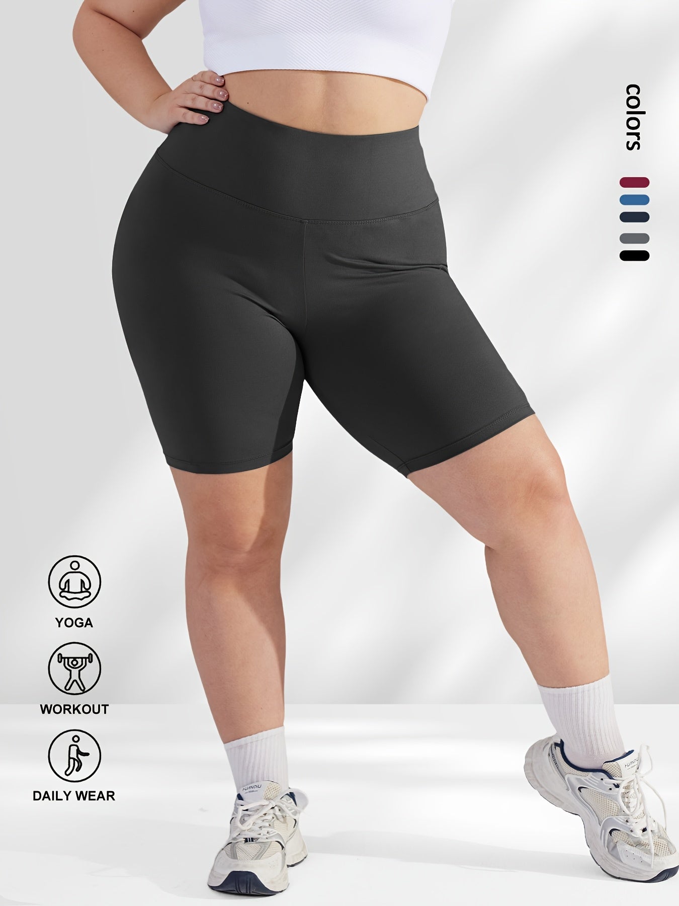 Women's High-Waist Butt-Lifting Shapewear Shorts Stretchy Comfortable Fitness Exercise