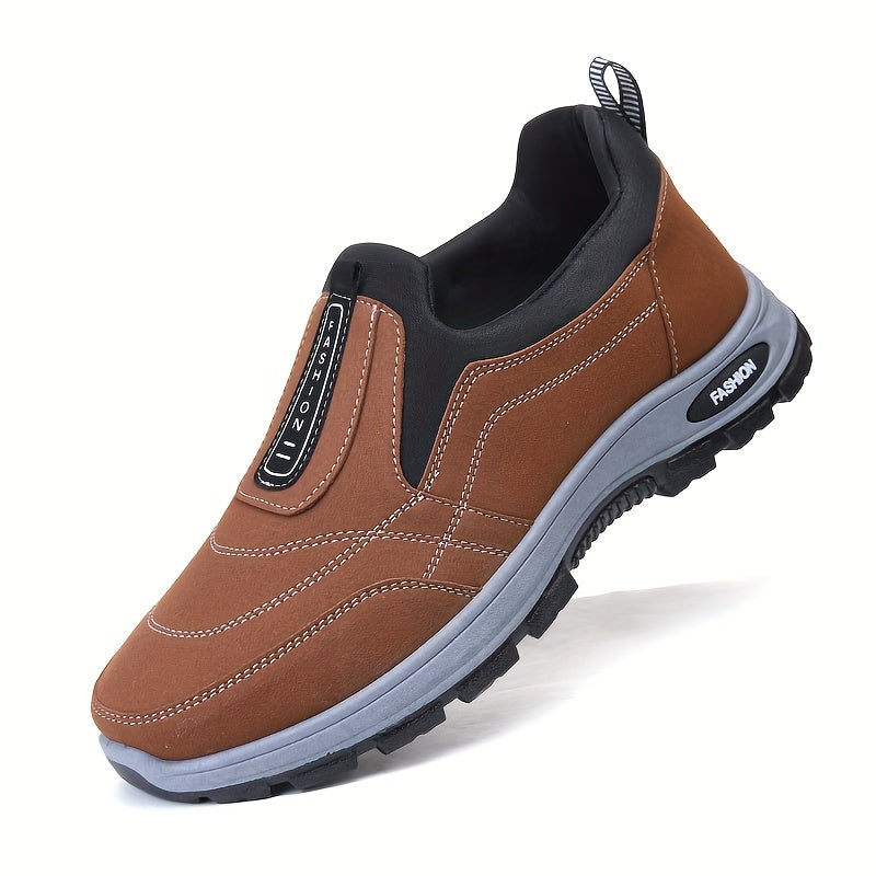 Men's Casual Fabric Loafers and Sports Shoes All-Season Round Toe