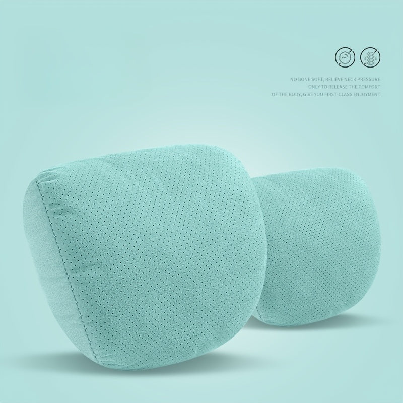2pcs Soft Breathable Car Headrests Adjustable Neck Support Comfort Accessories