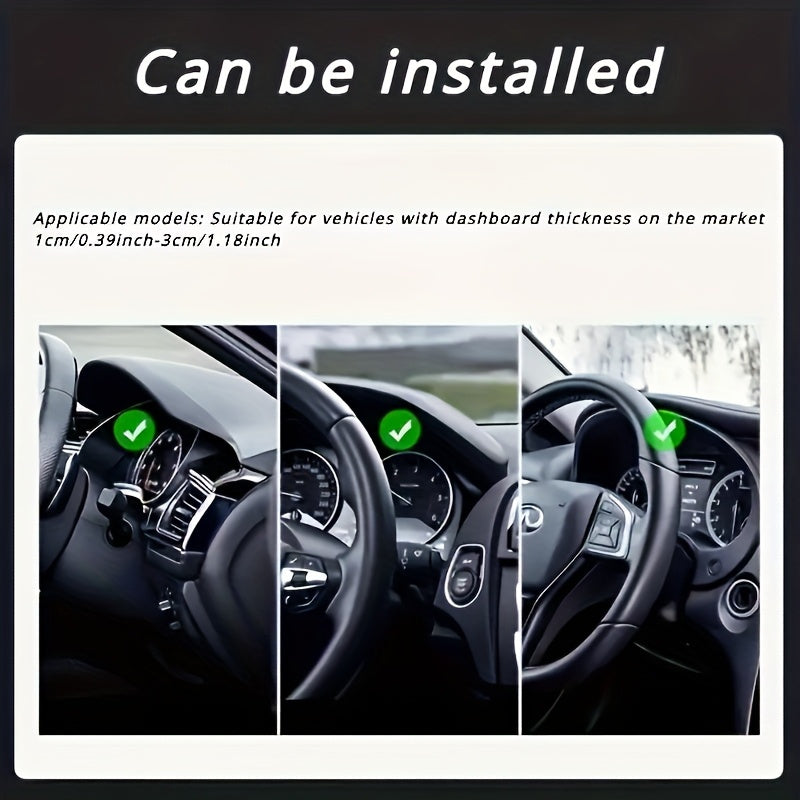 Universal suv o'tkazmaydigan ABS avtomobil telefon uchun tutqich Oval shakli oson o'rnatiladi