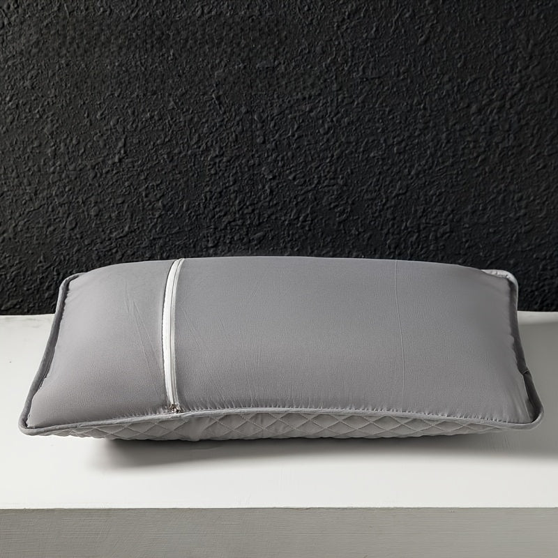 Quilted Microfiber Pillowcase Solid Color Envelope Closure Machine Washable