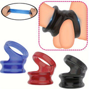 Erkaklar uchun TPE kuchaytirish halqasi, qayta ishlatiladigan, bir xil rangli, erkaklar uchun jinsiy o'yinchoq