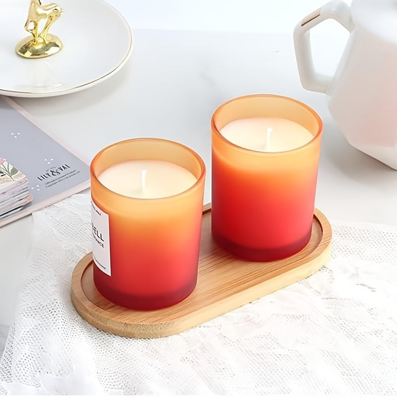 Bamboo Bathroom Organization Tray for Glass Bottles Candles and Decor