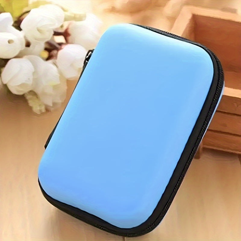 Mini Portable Storage Box for Earphones Coins Jewelry Accessories