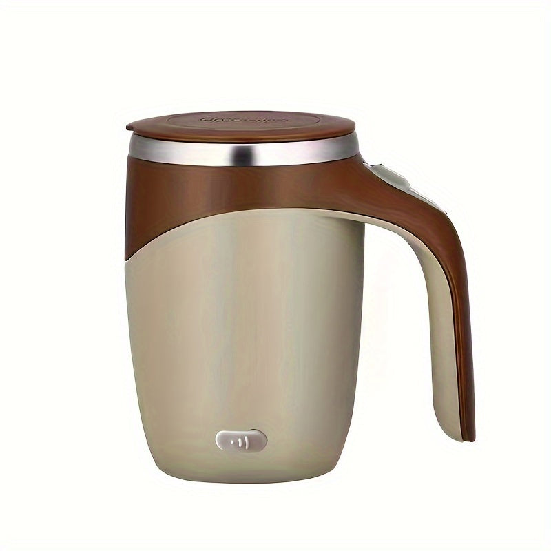 Self-Stirring Coffee Mug 380ml USB Rechargeable Stainless Steel with Lid