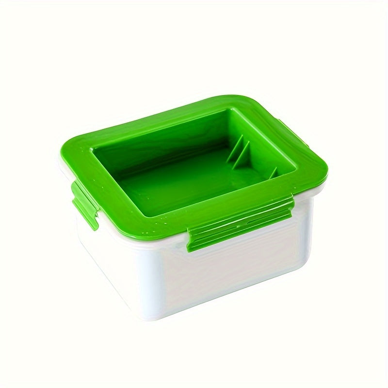 Set of 3 Tofu Pressers with Drainage Port, Food Grade PP, 3 Layers