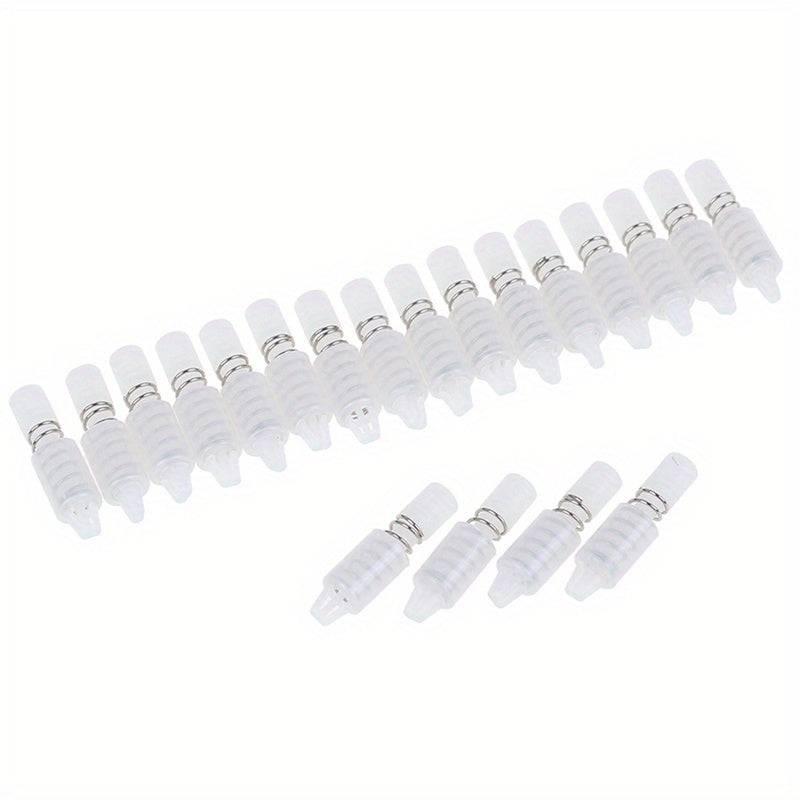 Oʻrnatish uchun 20 ta plastmassa push pin montaj vintlari toʻplami, tavan fanining aksessuarlarini xavfsiz va oson oʻrnatish uchun. Batareya kerak emas, bardoshli plastmassa konstruktsiya.