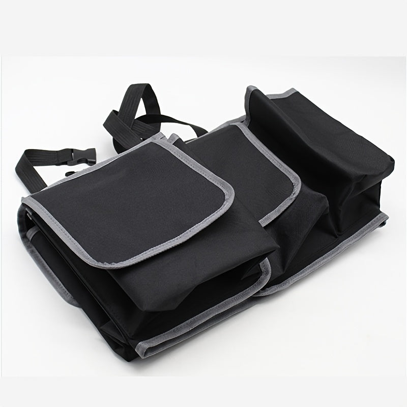 Foldable Car Trunk Organizer Durable Polyester Multi-Compartment Storage
