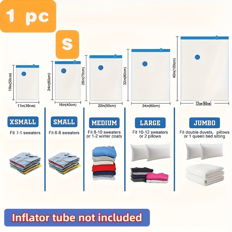 Vacuum Storage Bags for Clothing Bedding and Duvets Space Saving Organizer